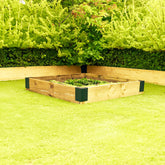 Small External Corner Railway Sleeper Brackets (Pack of 4)